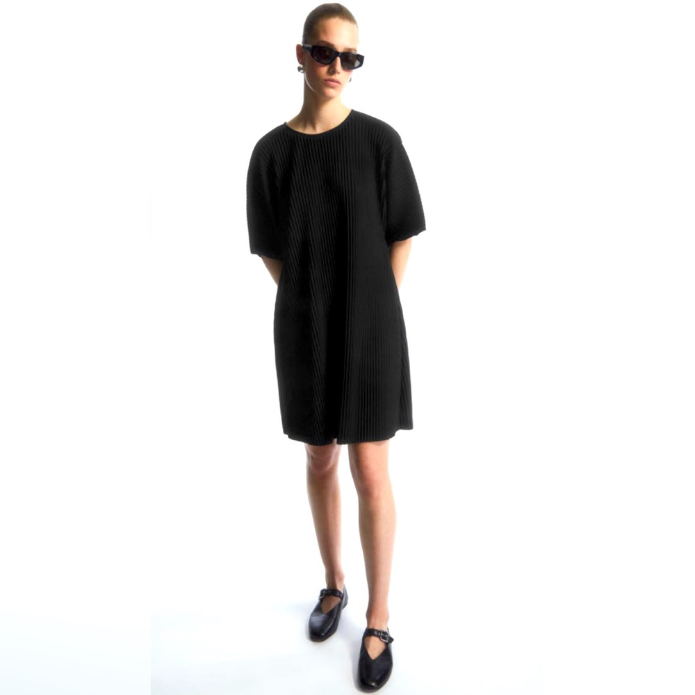 COS Pleated Mini Dress Size Medium